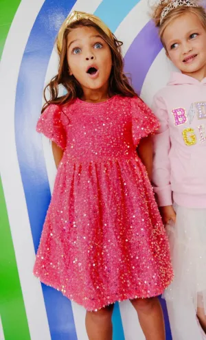 Lola   The Boys Margot Sequin Velour Dress