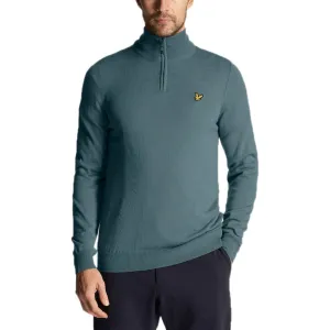 Lyle & Scott Golf Core 1/4 Zip Merino Mix - Iron Blue