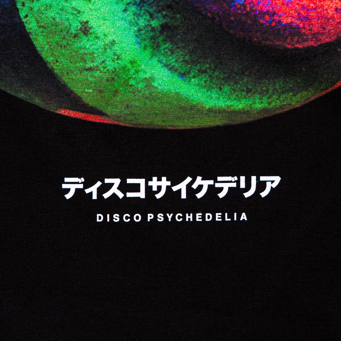 011 Disco Psychedelia Front Print - Tshirt - Black