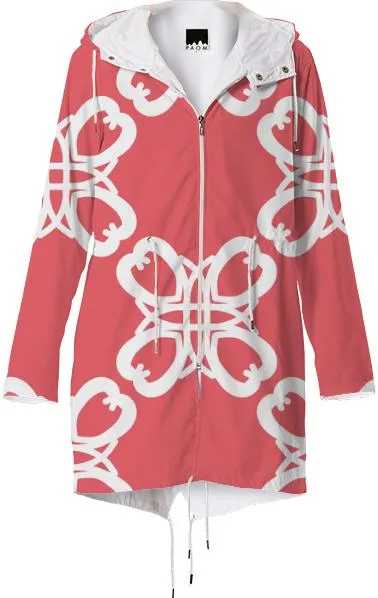 4 Hearts Peach Raincoat