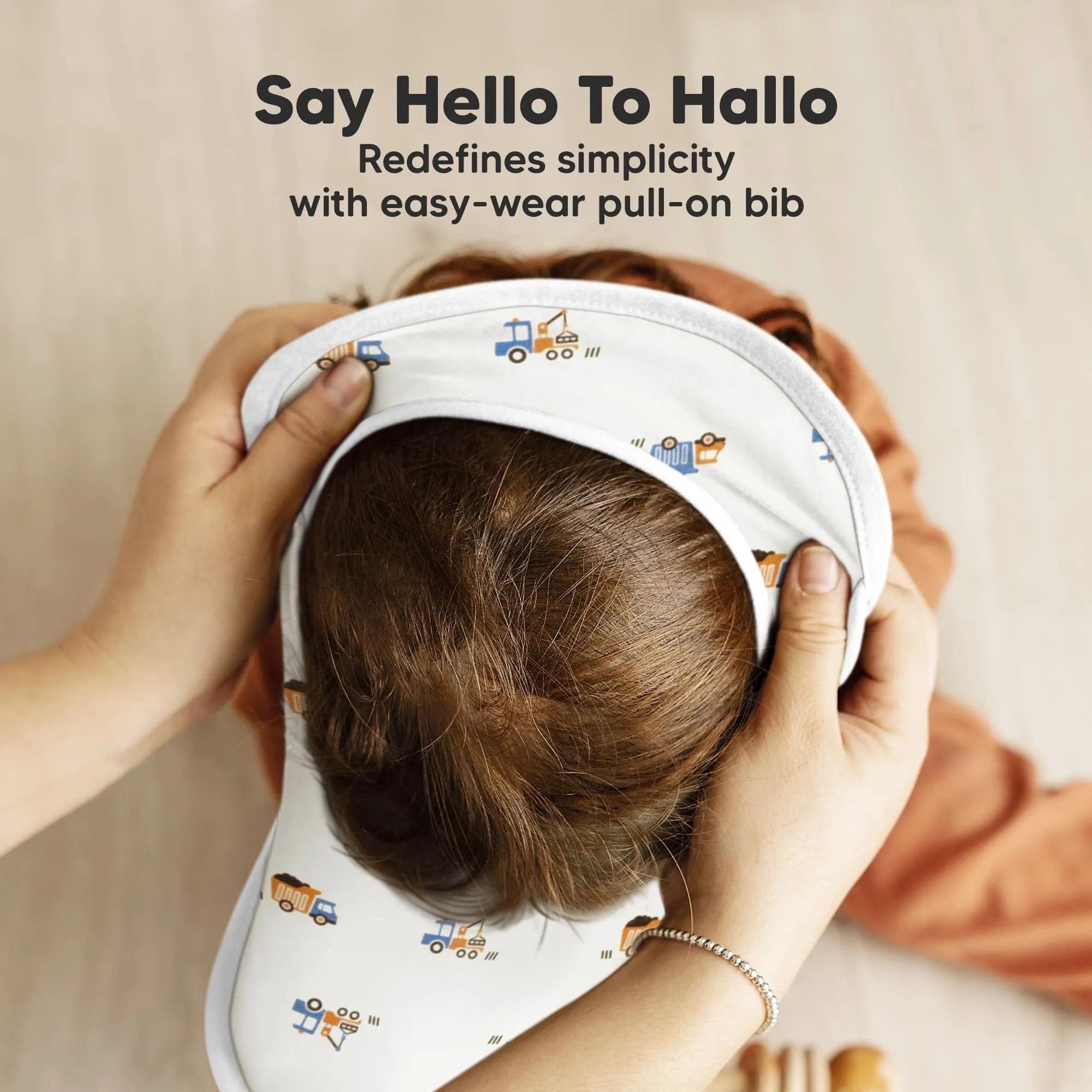 8-Pack Hallo Drool Bibs (Builders)