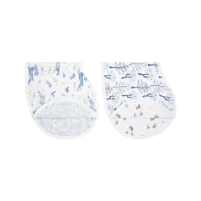 ADEN   ANAIS Organic Cotton Muslin Burpy Bib 2pk - Outdoors