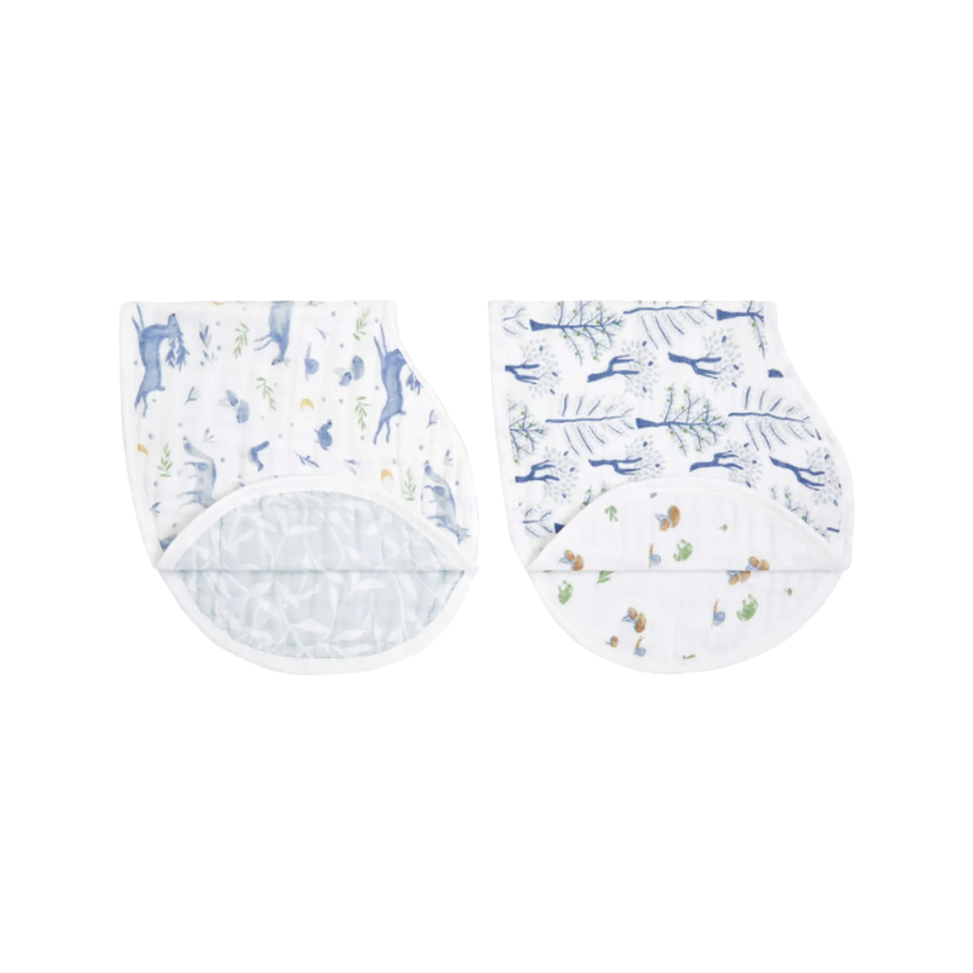 ADEN   ANAIS Organic Cotton Muslin Burpy Bib 2pk - Outdoors