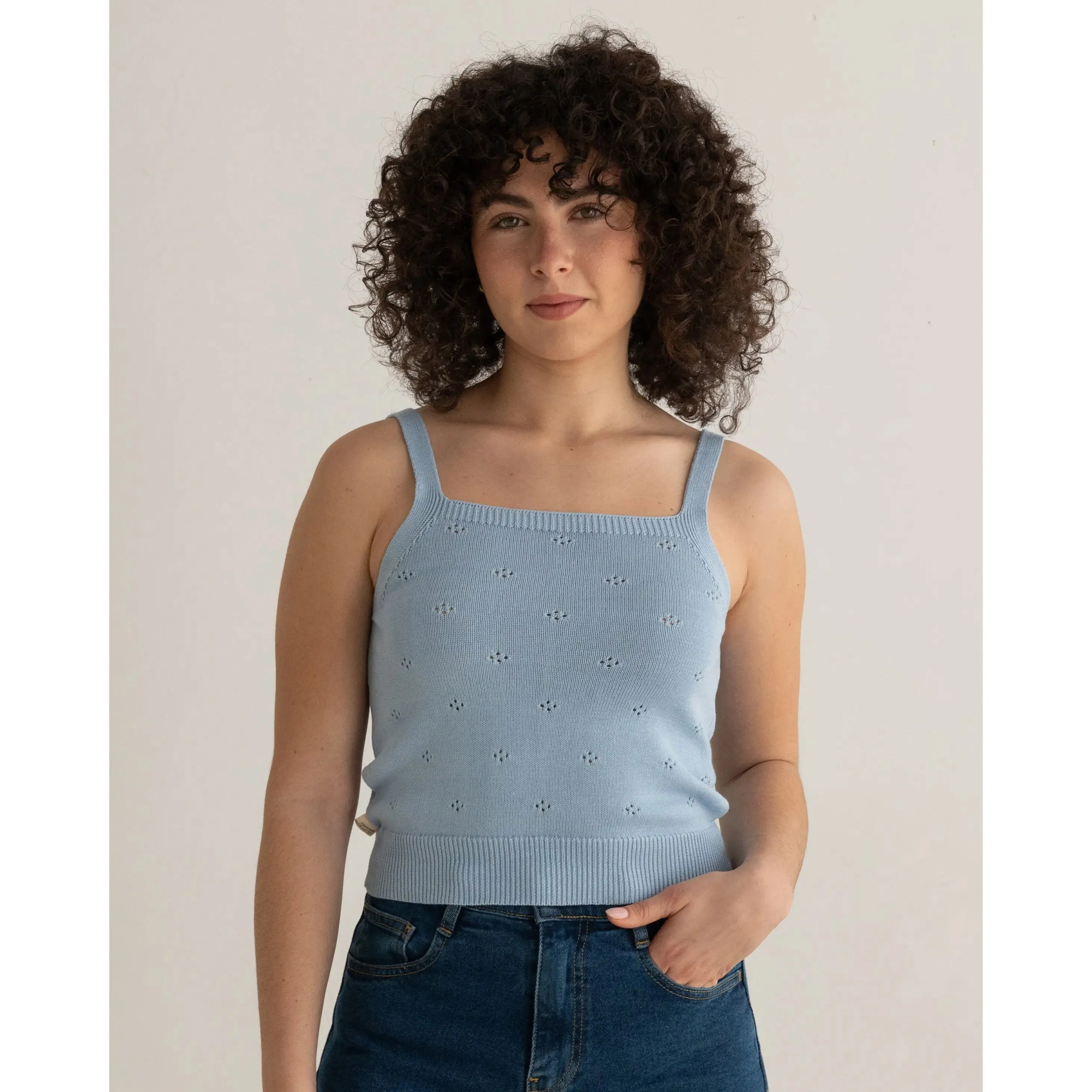 Andrín Sleeveless Top Blue