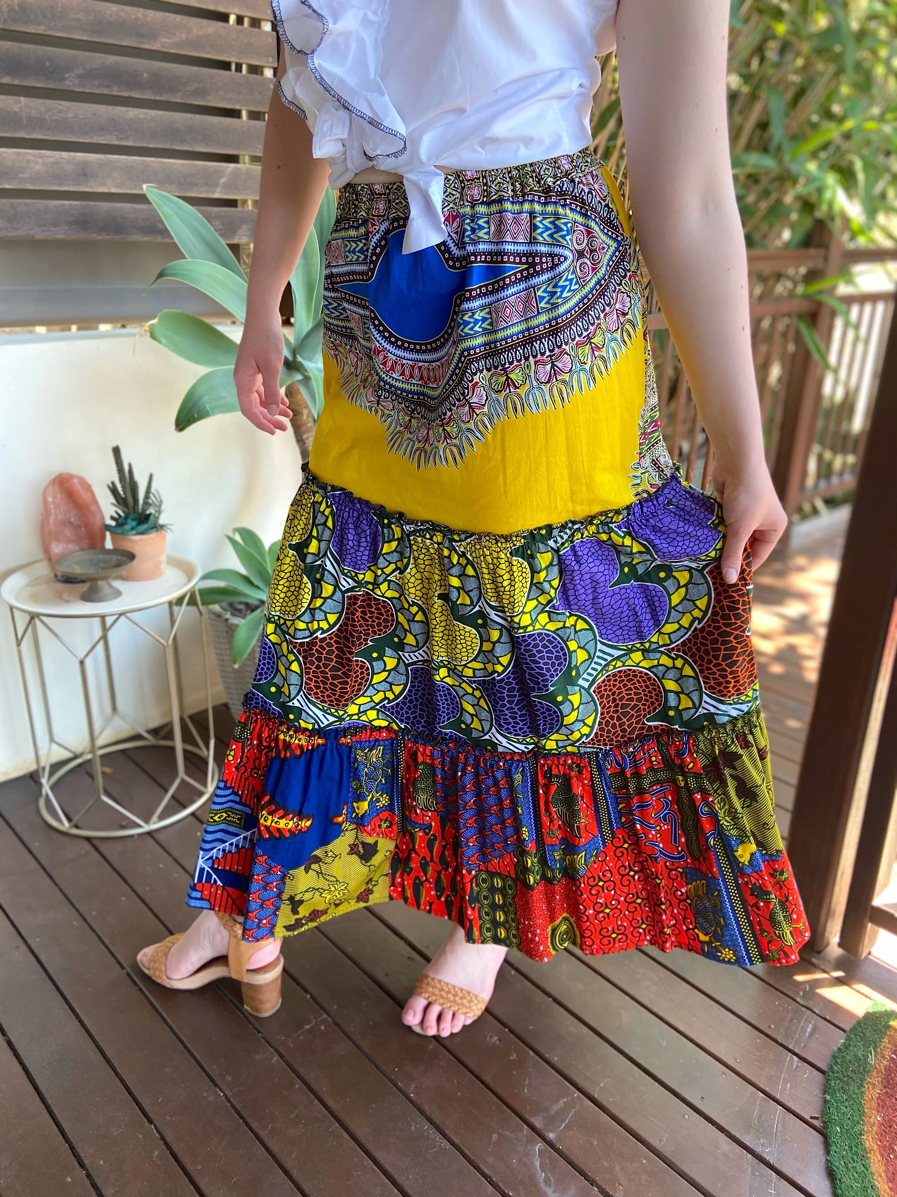 Ankara Ruffles Skirt - SFH Designs Original