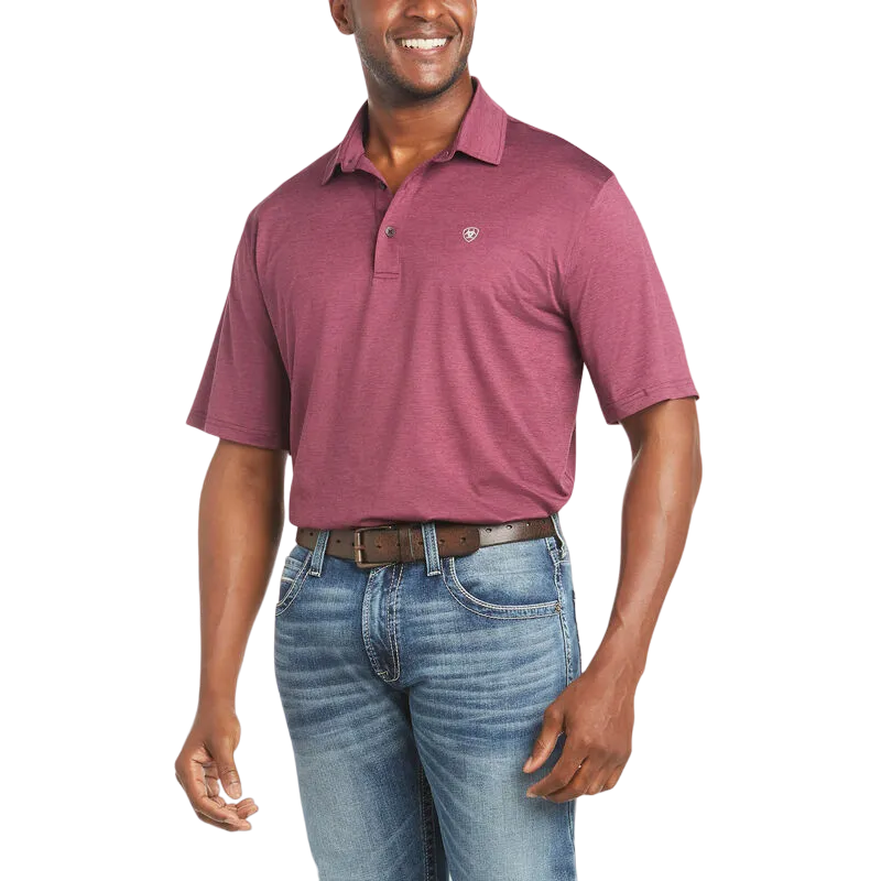 Ariat Men's Charger 2.0 Polo Malbec Shirt