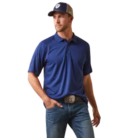 Ariat Men's Cloudburst Blue Ac Polo