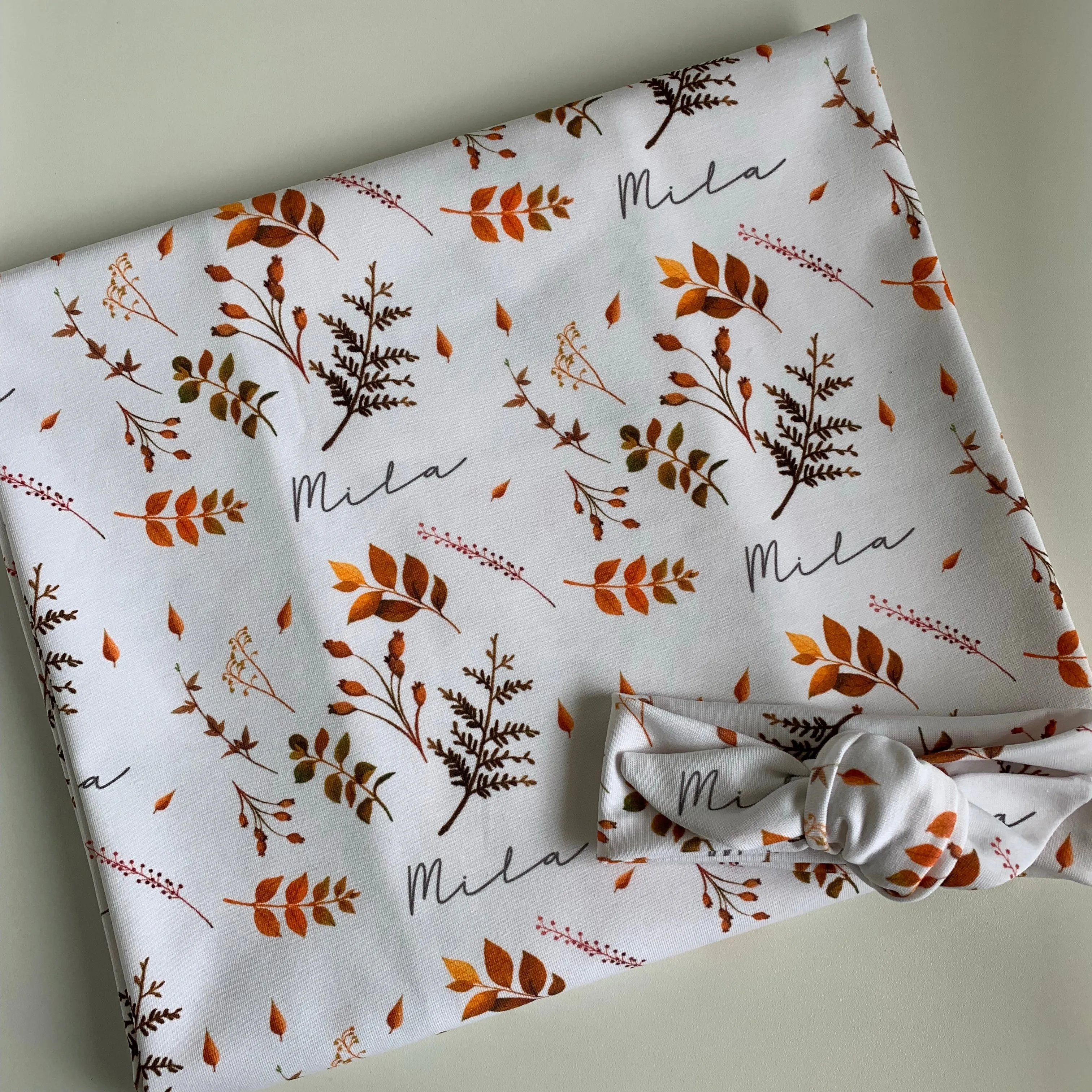 Autumn Fall Birth Announcement Set