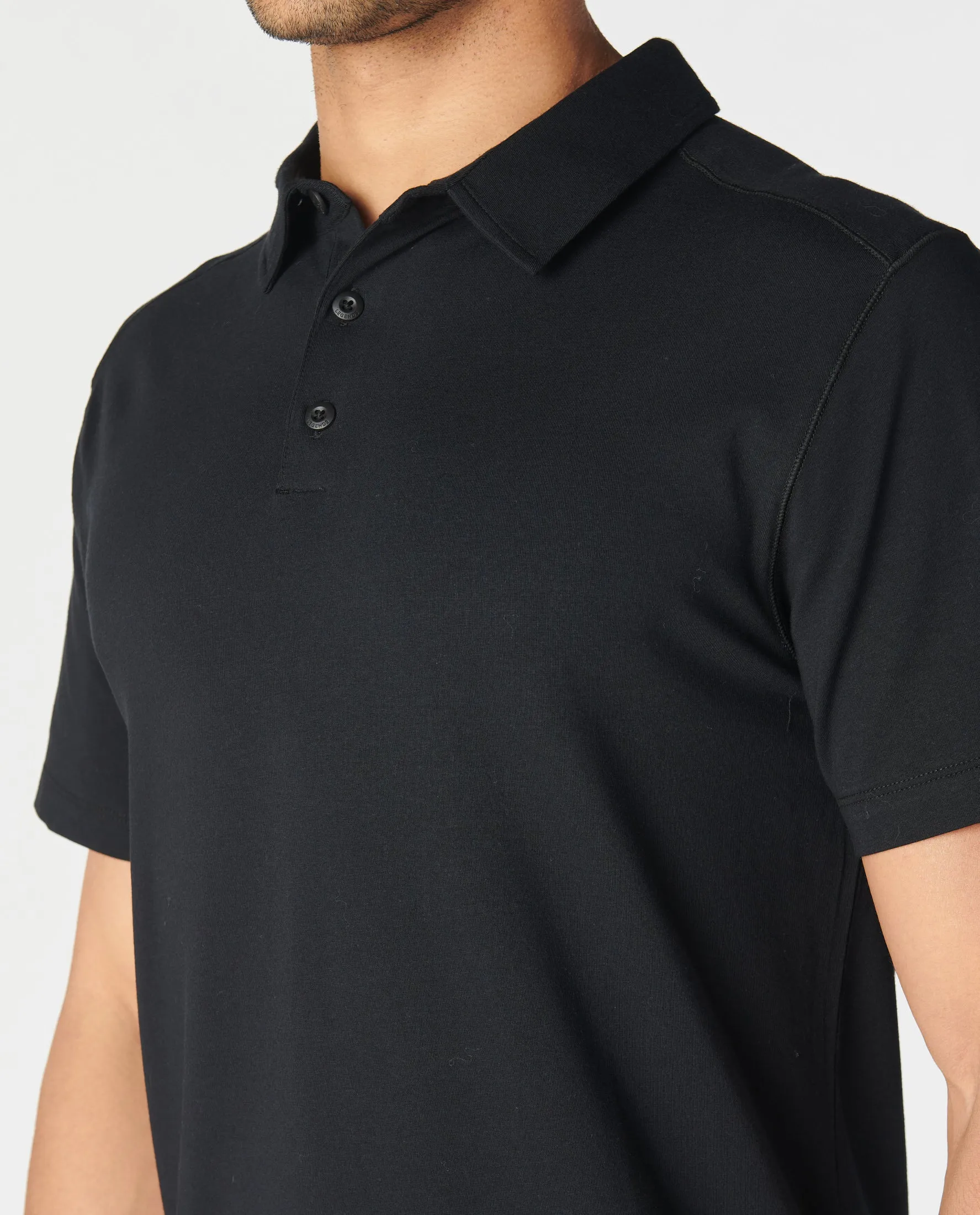 Aviation Polo Black