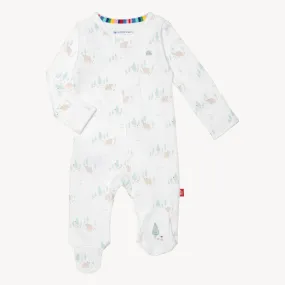 babe in the woods organic cotton magnetic parents favorite footie