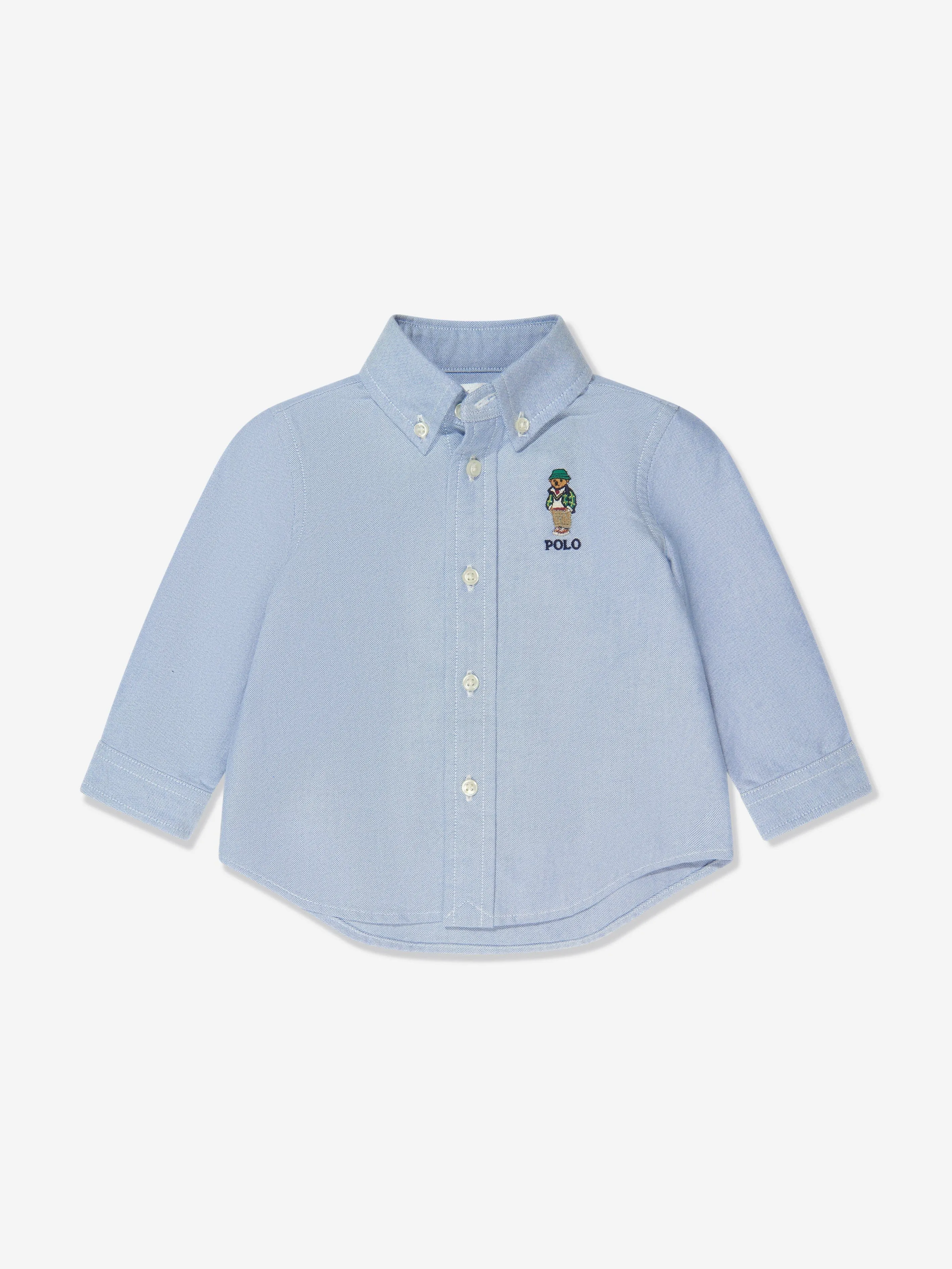 Baby Boys  Bear Shirt in Blue