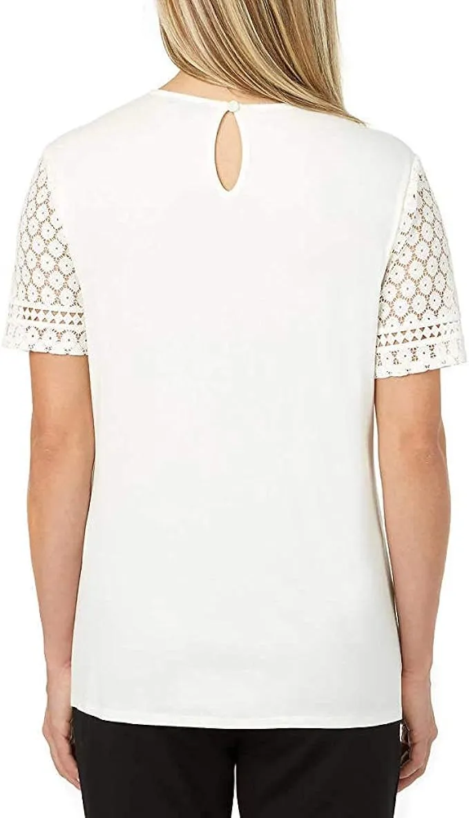 Badgley Mischka Women's Lace Top