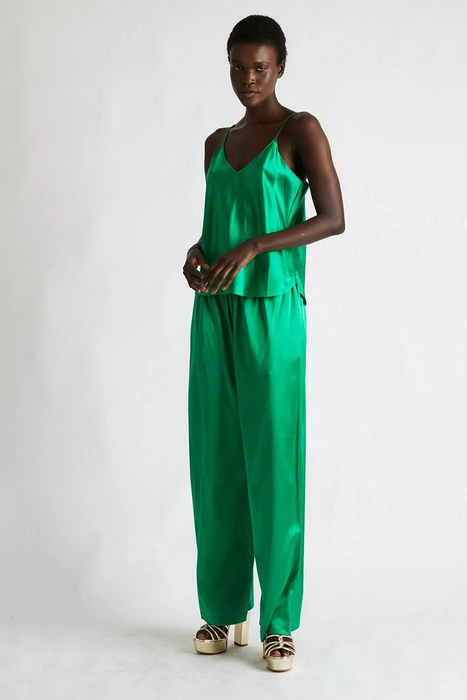   Beryll Lena Silk Pants | Cactus