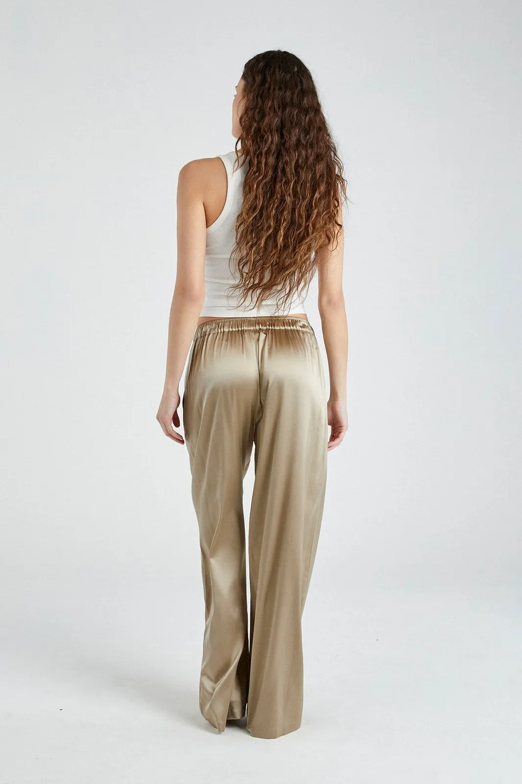   Beryll Lena Silk Pants | Caramel