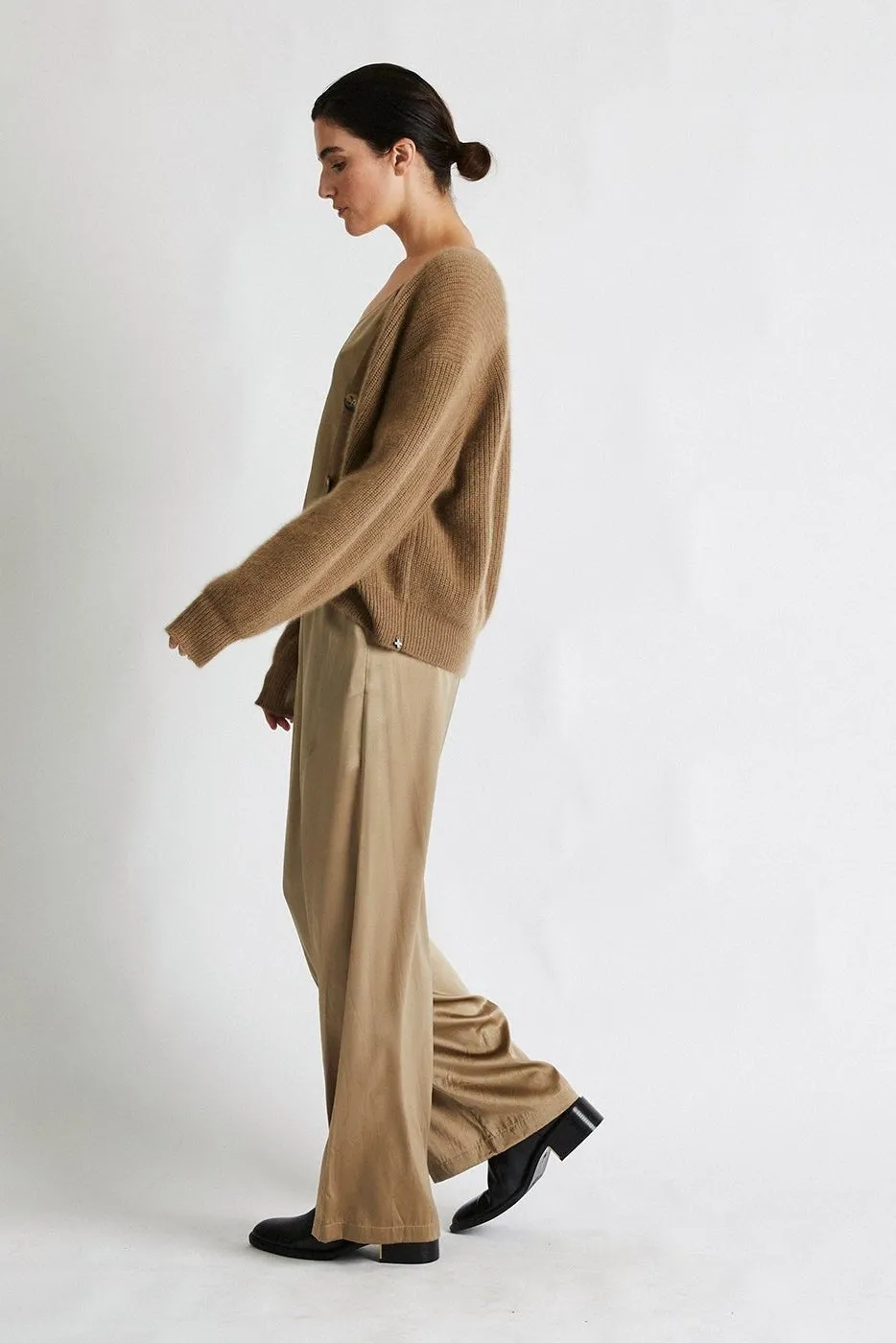   Beryll Lena Silk Pants | Caramel