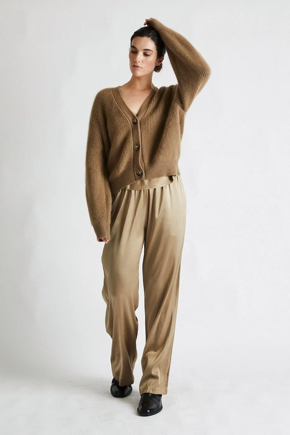   Beryll Lena Silk Pants | Caramel