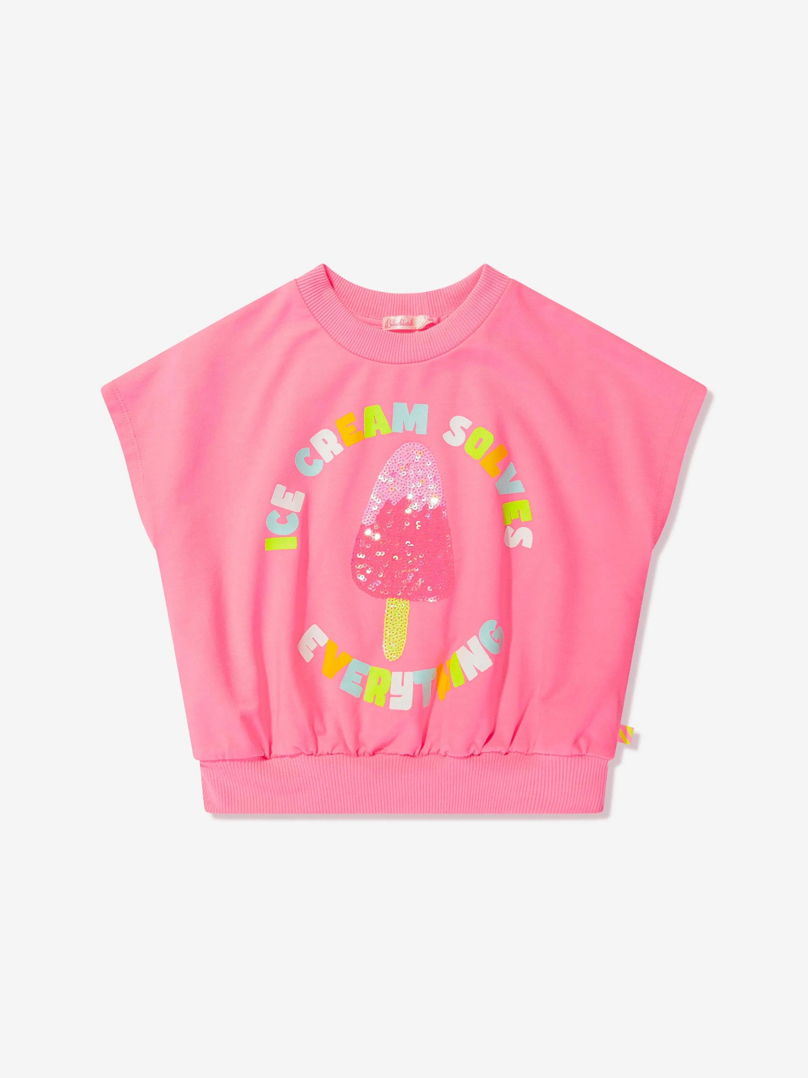 Billieblush Girls Ice Cream Sweatshirt in Pink