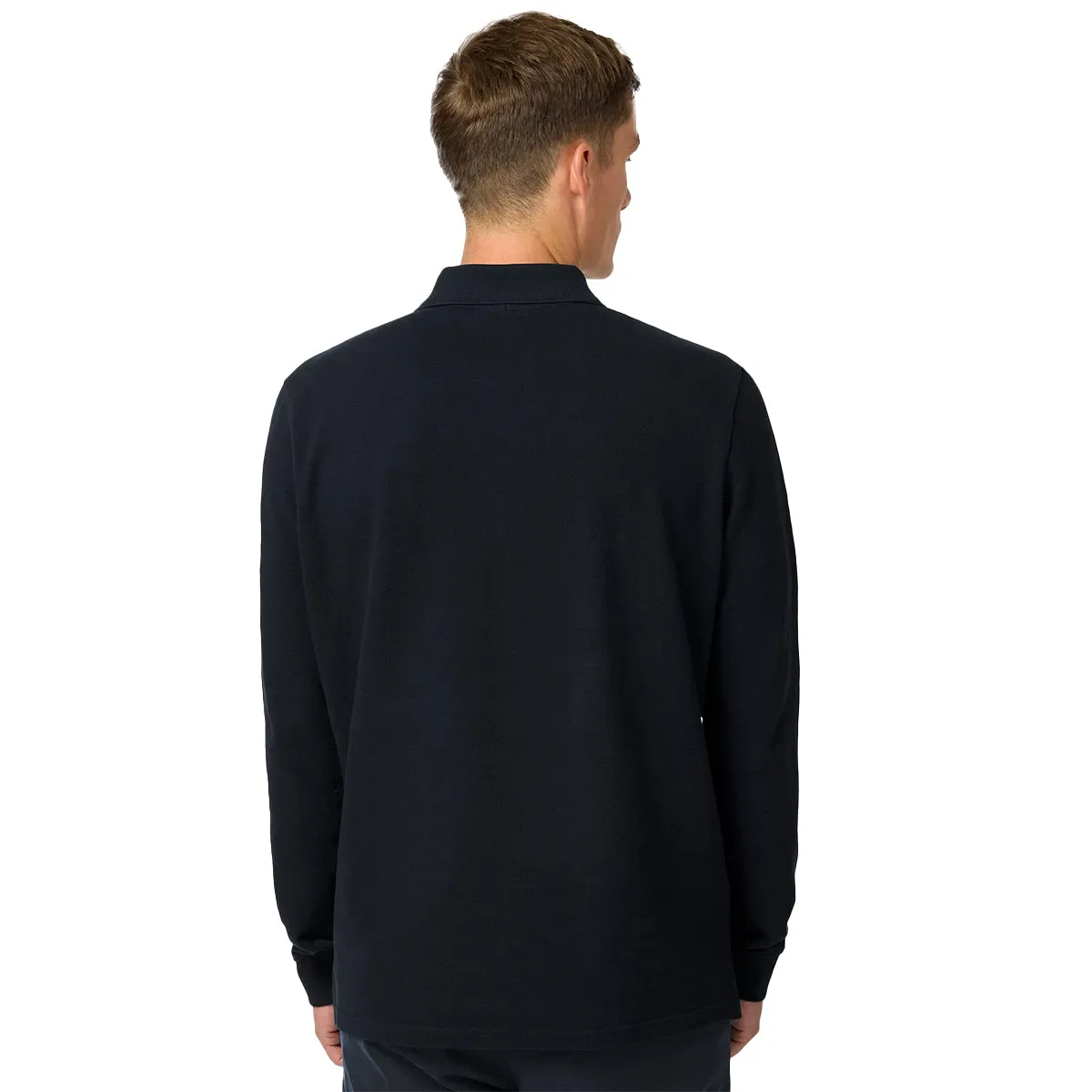 Black Badge Organic Cotton Long Sleeve Polo Shirt