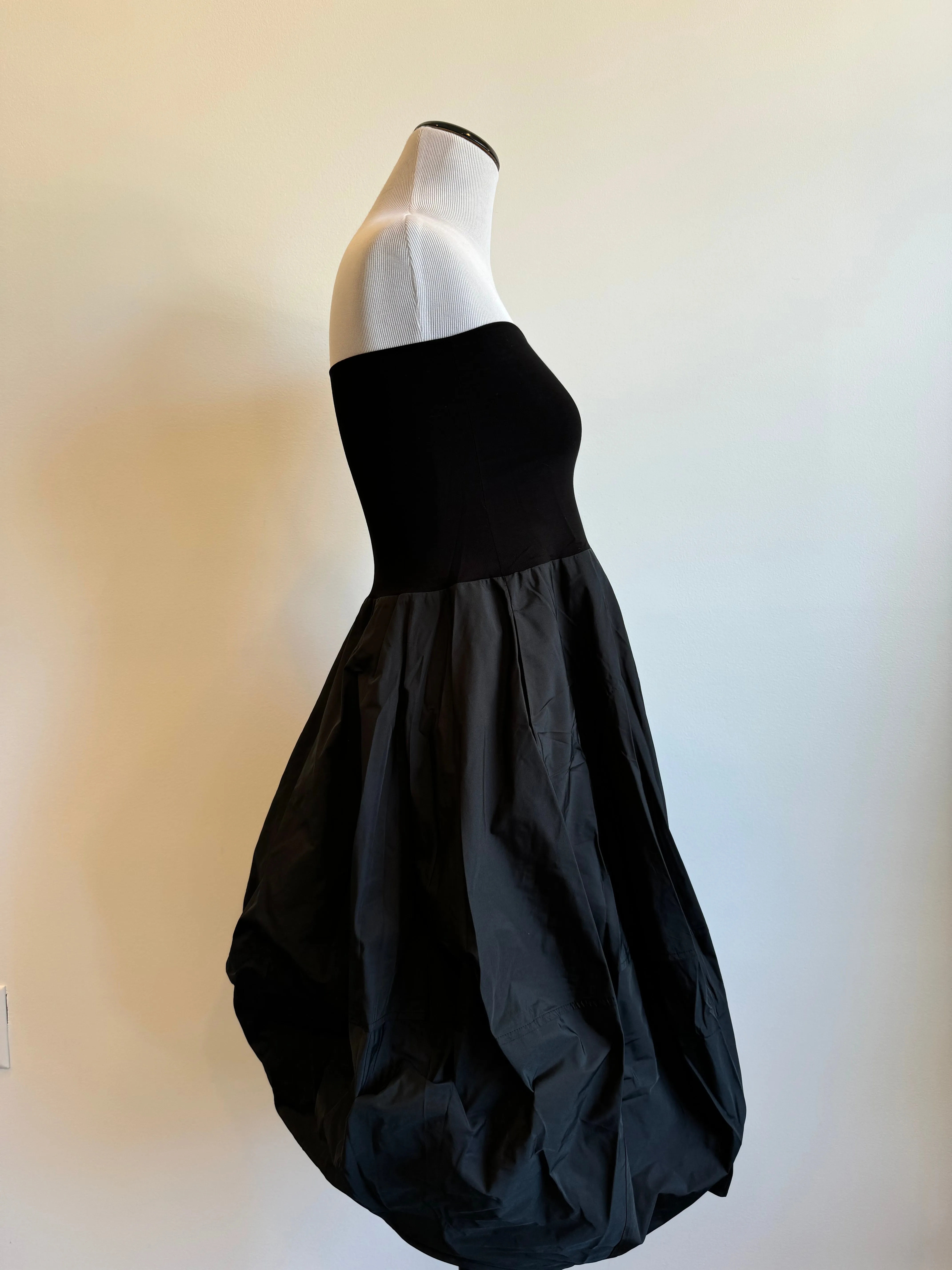 Black Papercrash Balloon Skirt