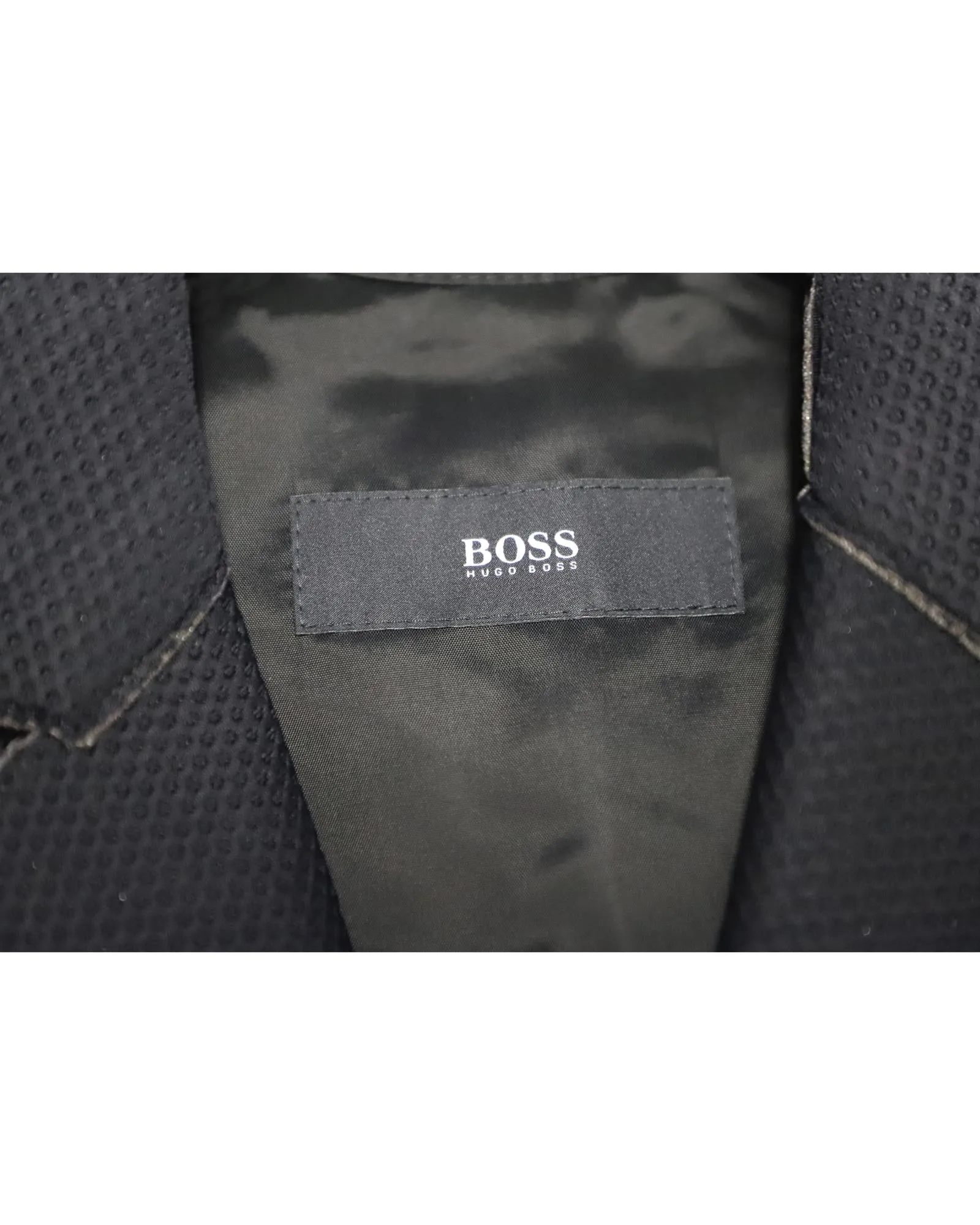 Black Single-Breasted Polyamide Coat