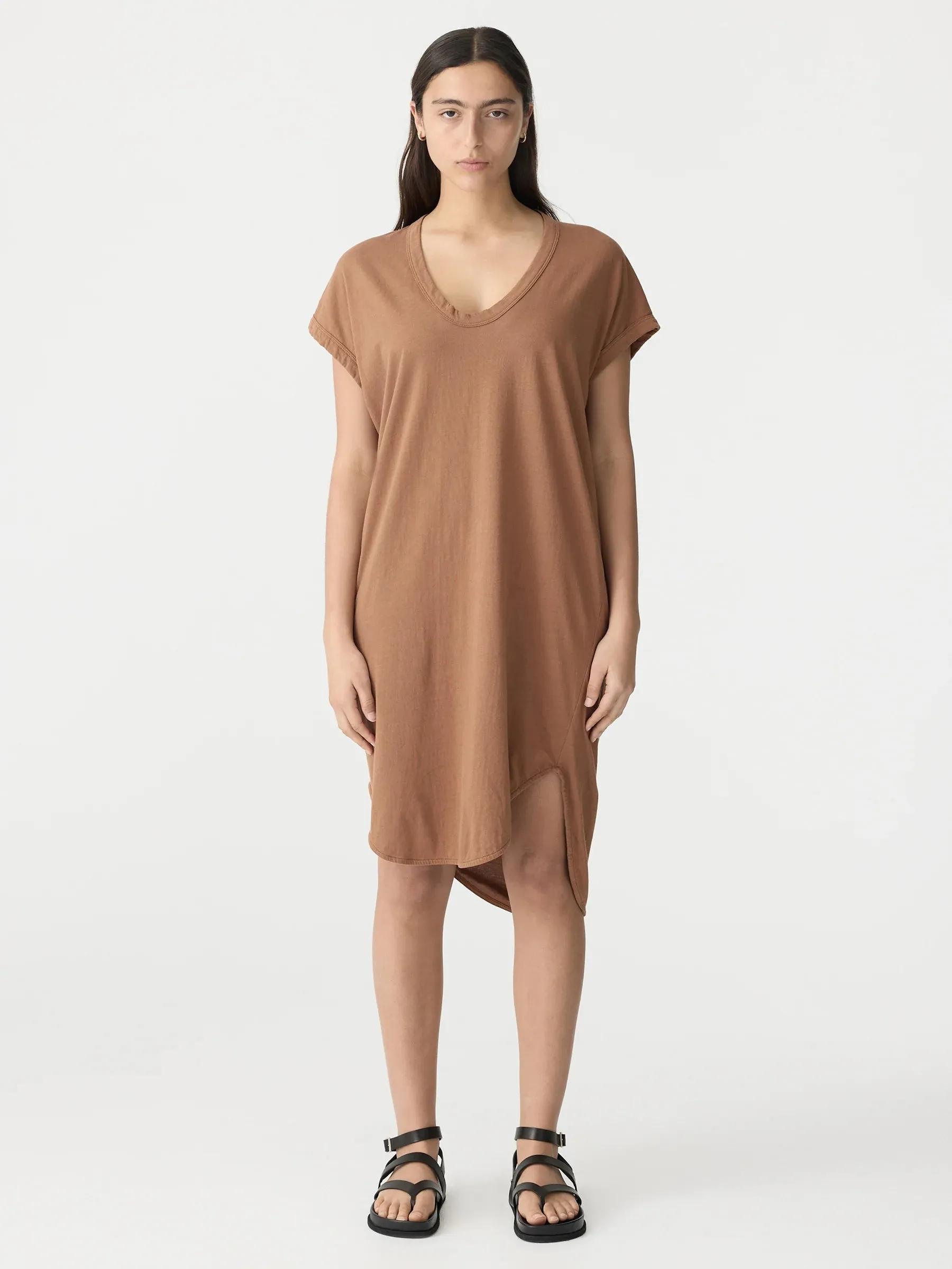 Boxy T.Shirt Dress w/tail ll Argan