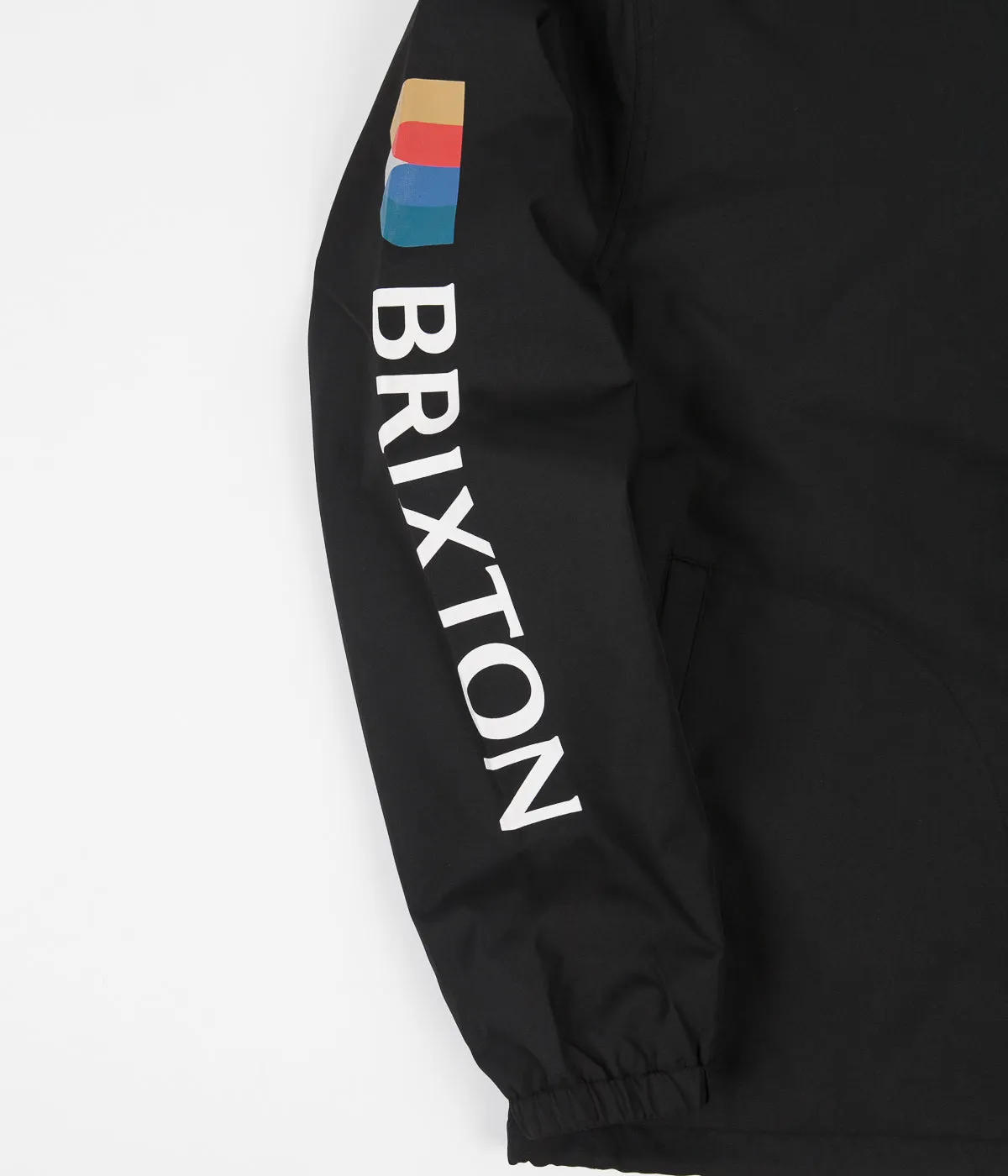 Brixton Claxton Alton Zip Hooded Jacket - Black / White