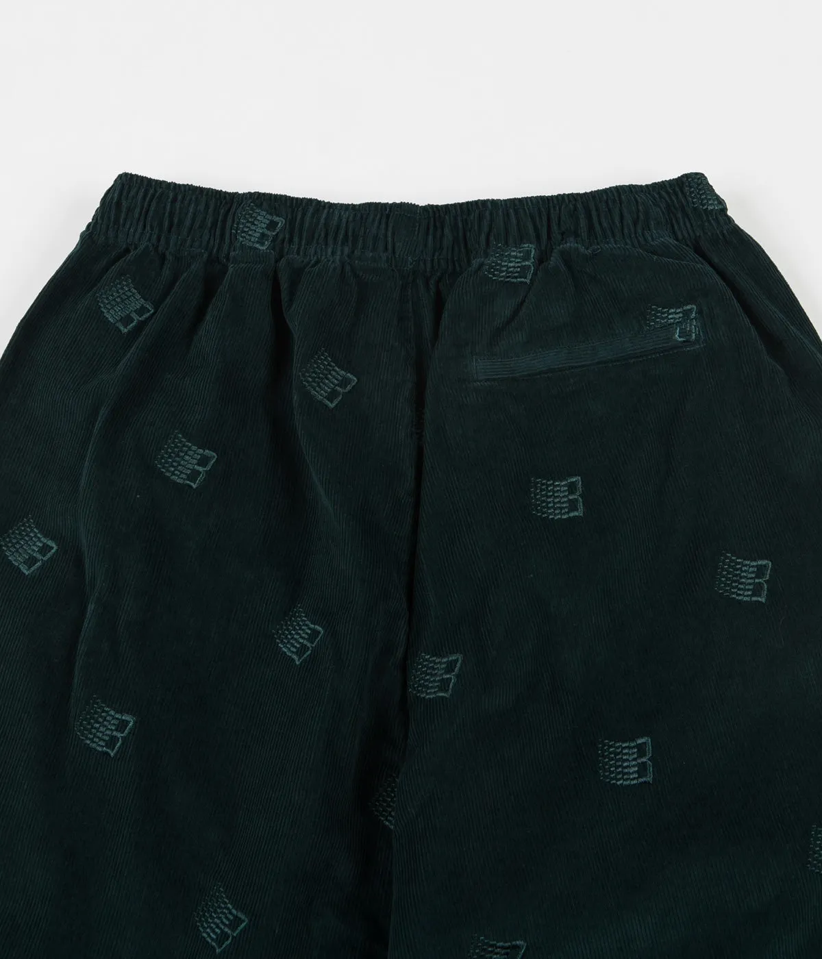 Bronze 56K All Over Embroidered Synch Cord Pants - Dark Teal