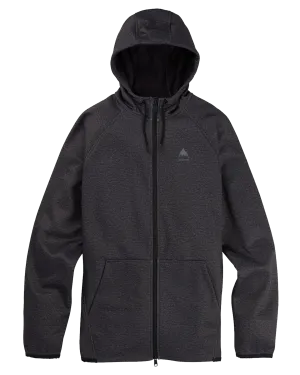 Burton Men's Crown Weatherproof Full-Zip Fleece - True Black Heather