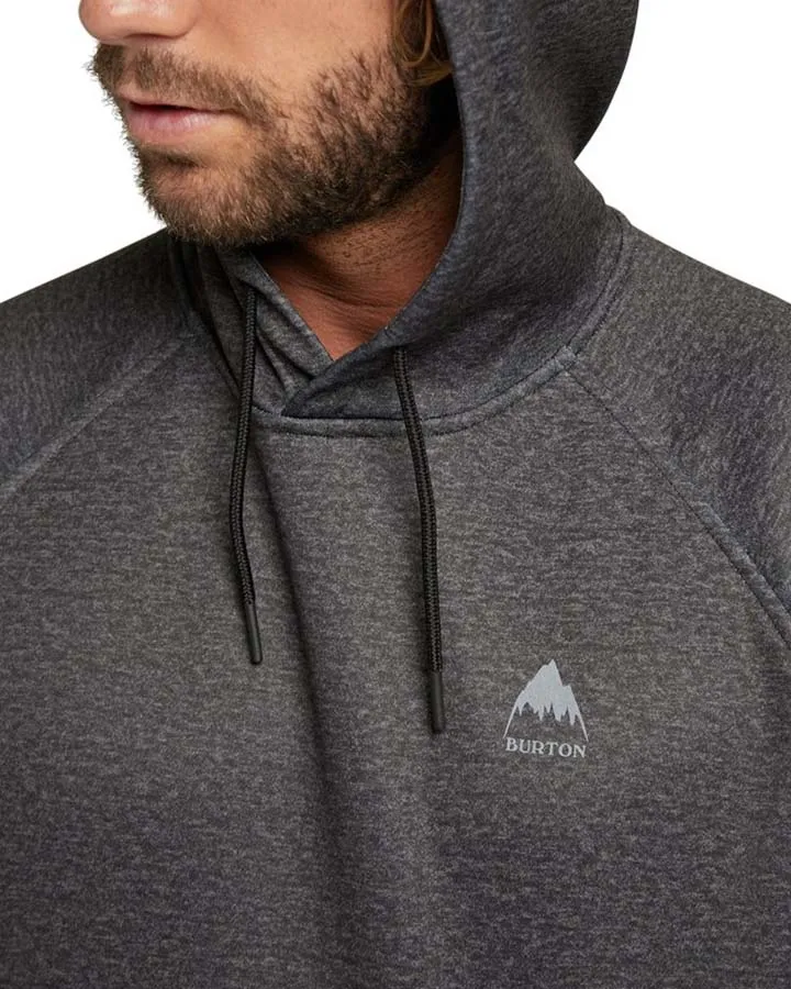 Burton Men's Crown Weatherproof Pullover Fleece - True Black Heather