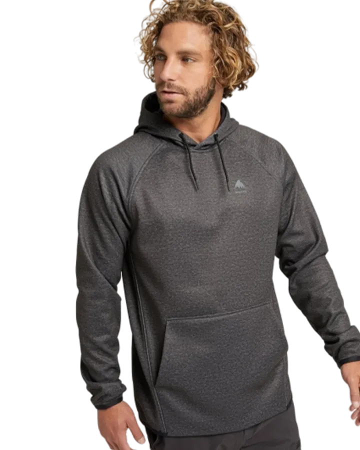 Burton Men's Crown Weatherproof Pullover Fleece - True Black Heather