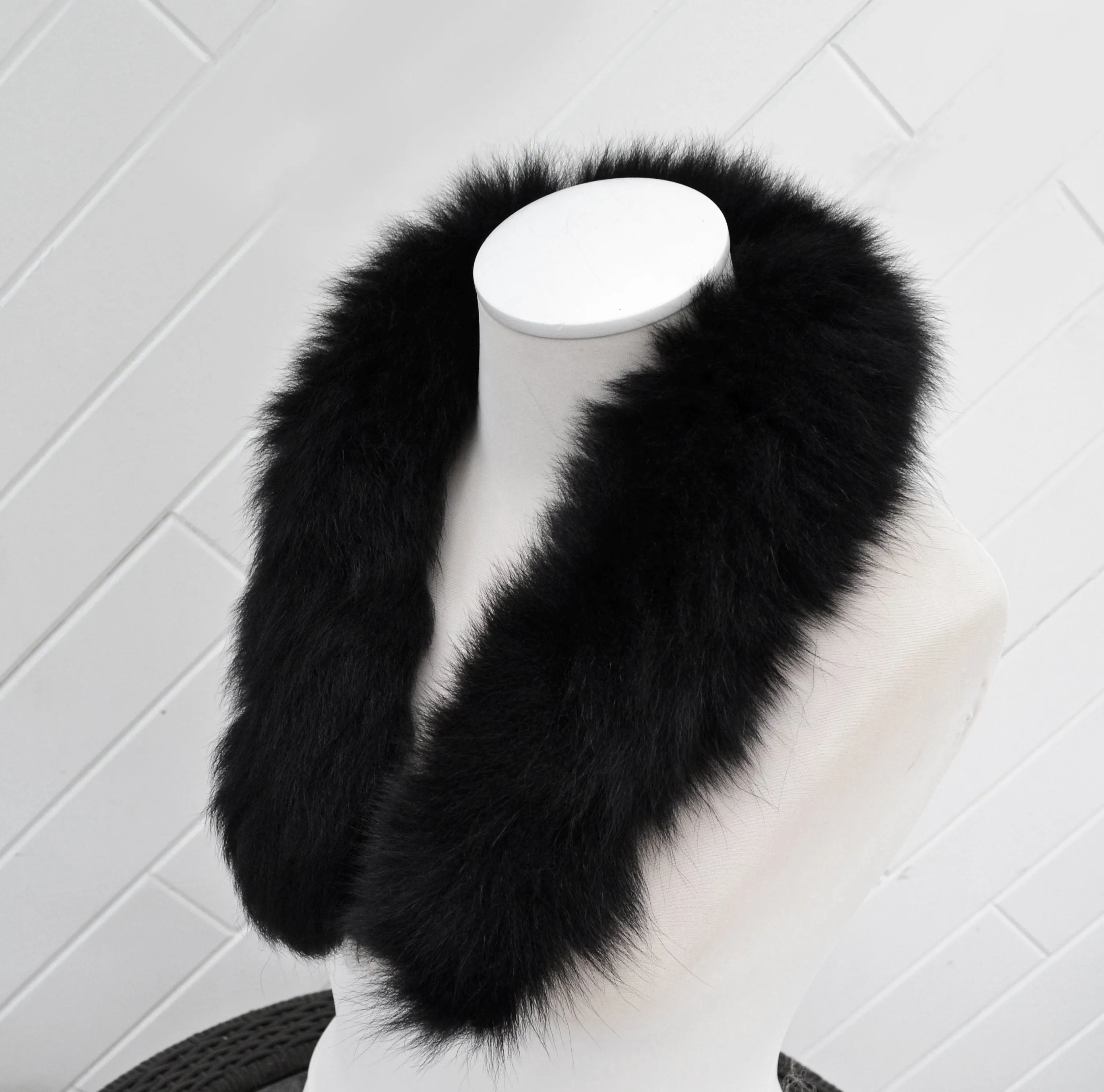 BY ORDER, 60-80 cm Real Fox Fur (Tail) Trim Hood, Fur collar trim, Fox Fur Collar, Fur Scarf, Fur Ruff, Fur Hood, Fur stripe, Coat Trim