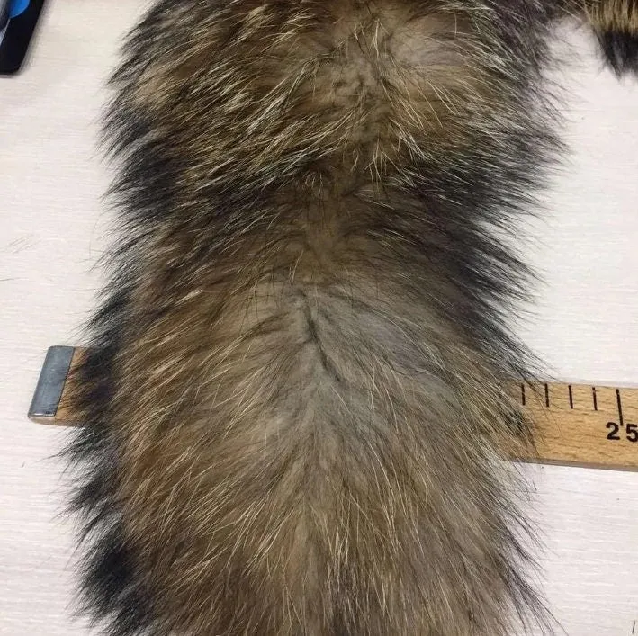 By ORDER, XL Finnish Raccoon Fur Collar, Fur collar trim, Raccoon Fur Collar, Fur Scarf, Fur Ruff, Raccoon Fur Ruff, Raccoon Fur, Fur stripe