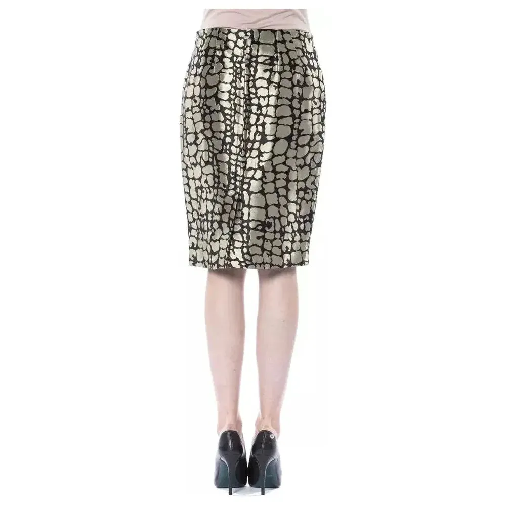 BYBLOS Gold Viscose Women Skirt