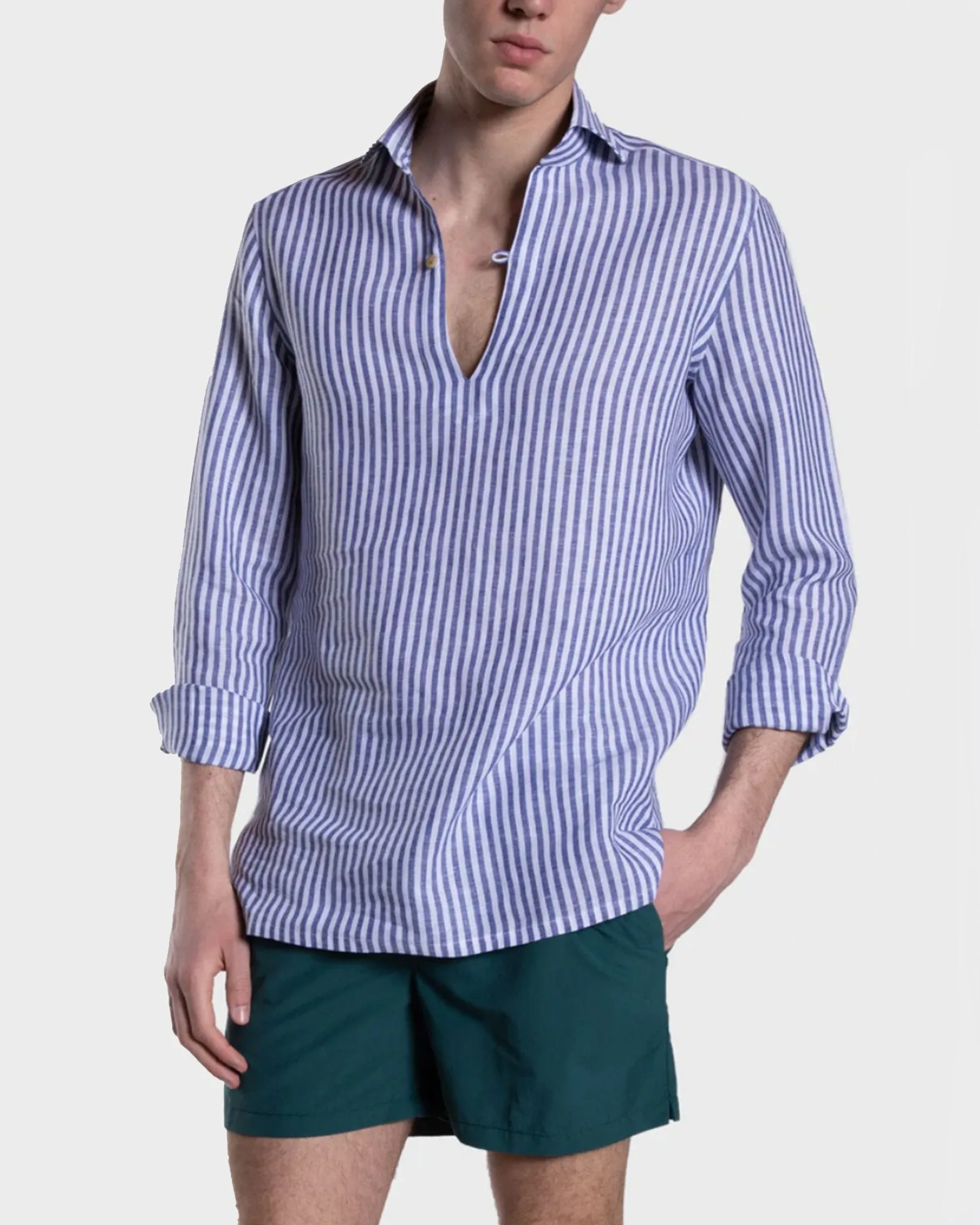 CAPRI LINEN SHIRT IN BLUE