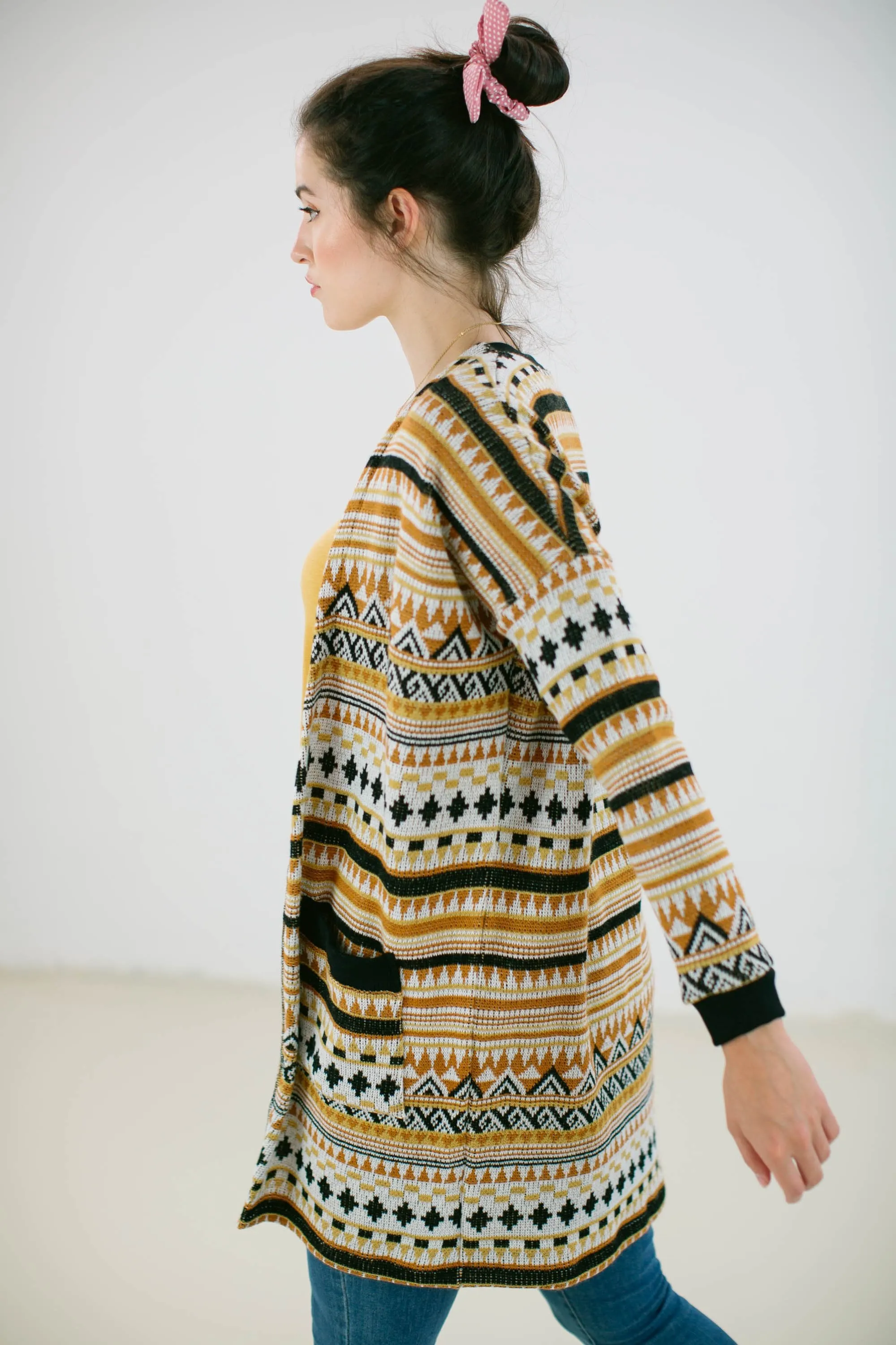 Cardigan Mona in peruvian print