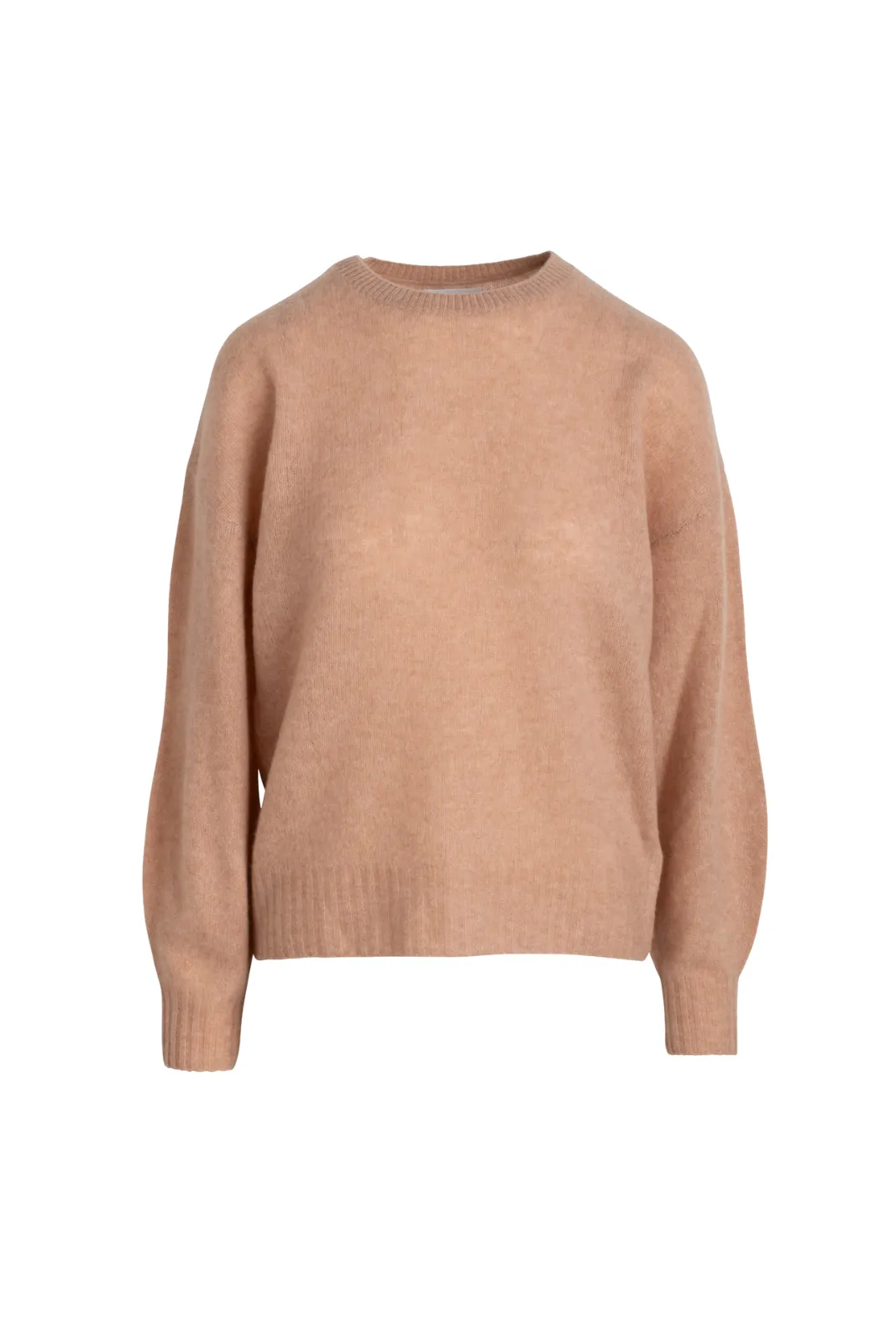 Cashmere Featherweight Crewneck, Desert Pink