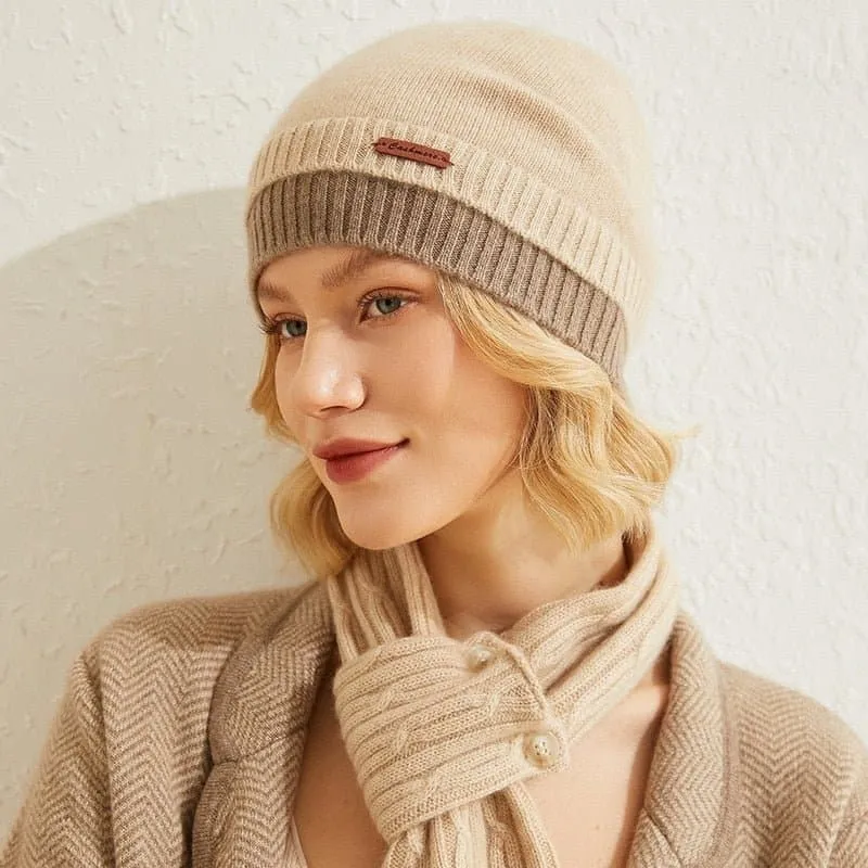 Cashmere Winter Knitted Hats