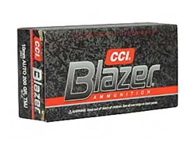 CCI/Speer Blazer, 10MM, 200 Grain, Full Metal Jacket, 50 Round Box 3597