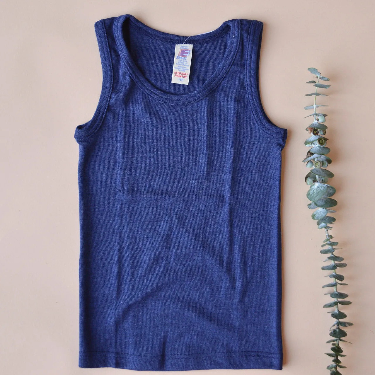 Child's Sleeveless School Vest - Wool/Silk - Navy (5-16y)