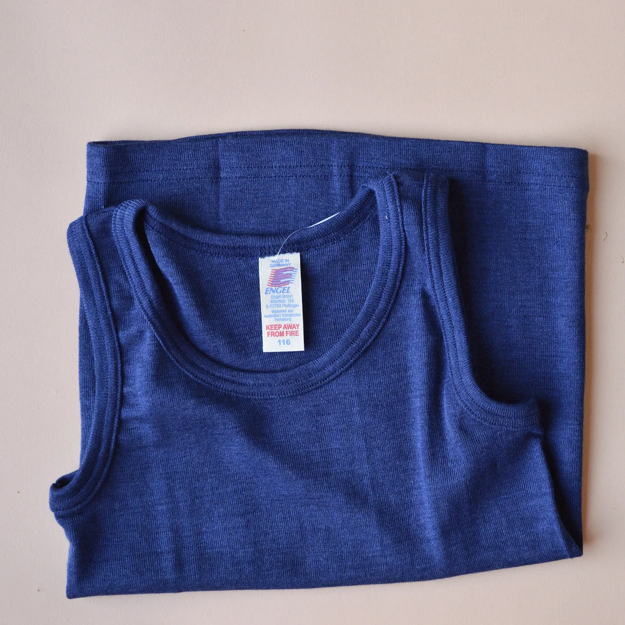 Child's Sleeveless School Vest - Wool/Silk - Navy (5-16y)