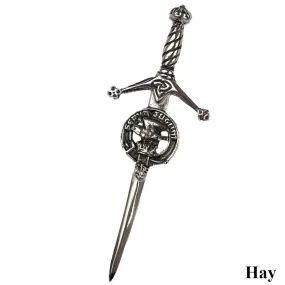 Clan Crest Kilt Pin - Hay