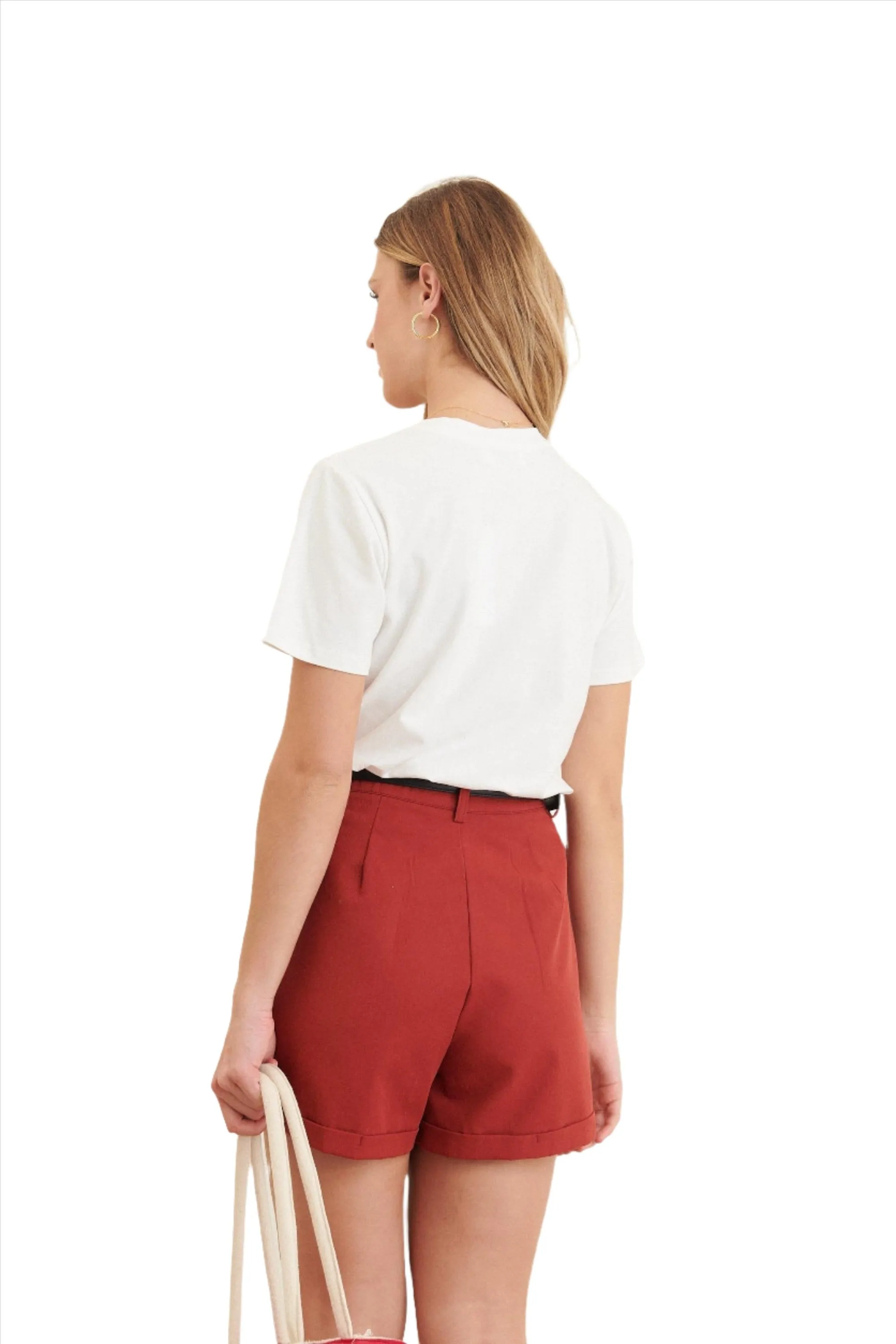 Clever Alice Folded Short in Red