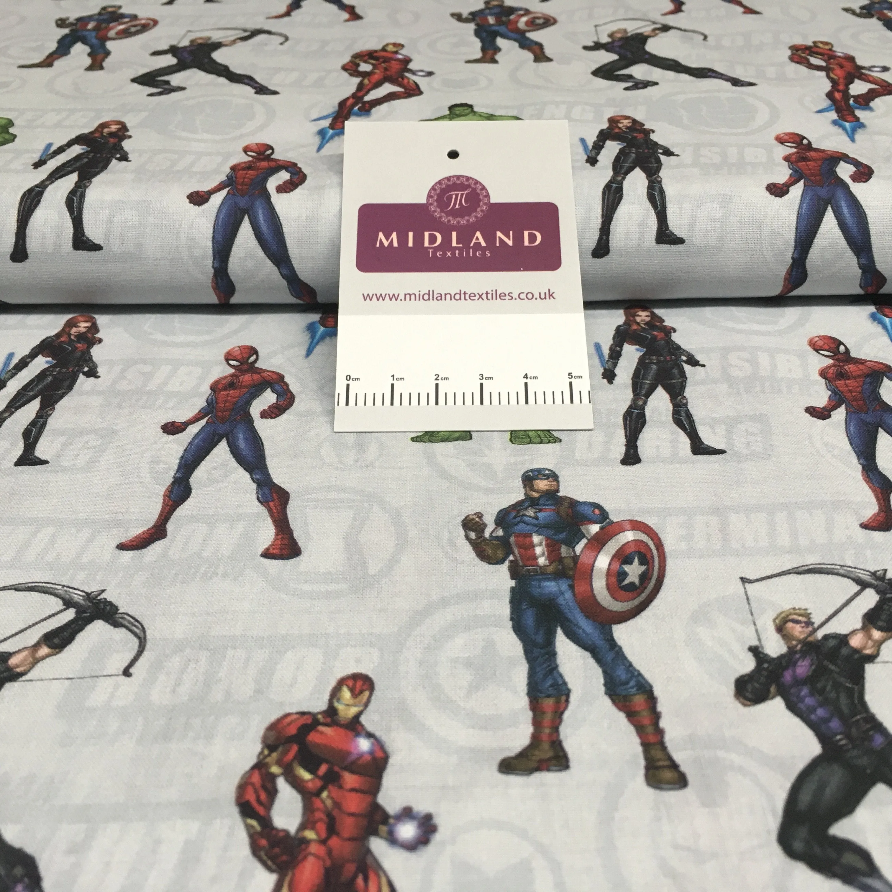 Comic Superheroes Cartoon Licensed Digital Printed 100% Cotton Fabric M1510 Mtex