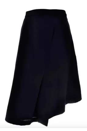 Comme des Garcons Vintage Avant Garde Asymmetrical Wool Skirt