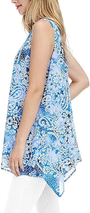 Cristina B Fever Women's Double Layer Sleeveless Blouse