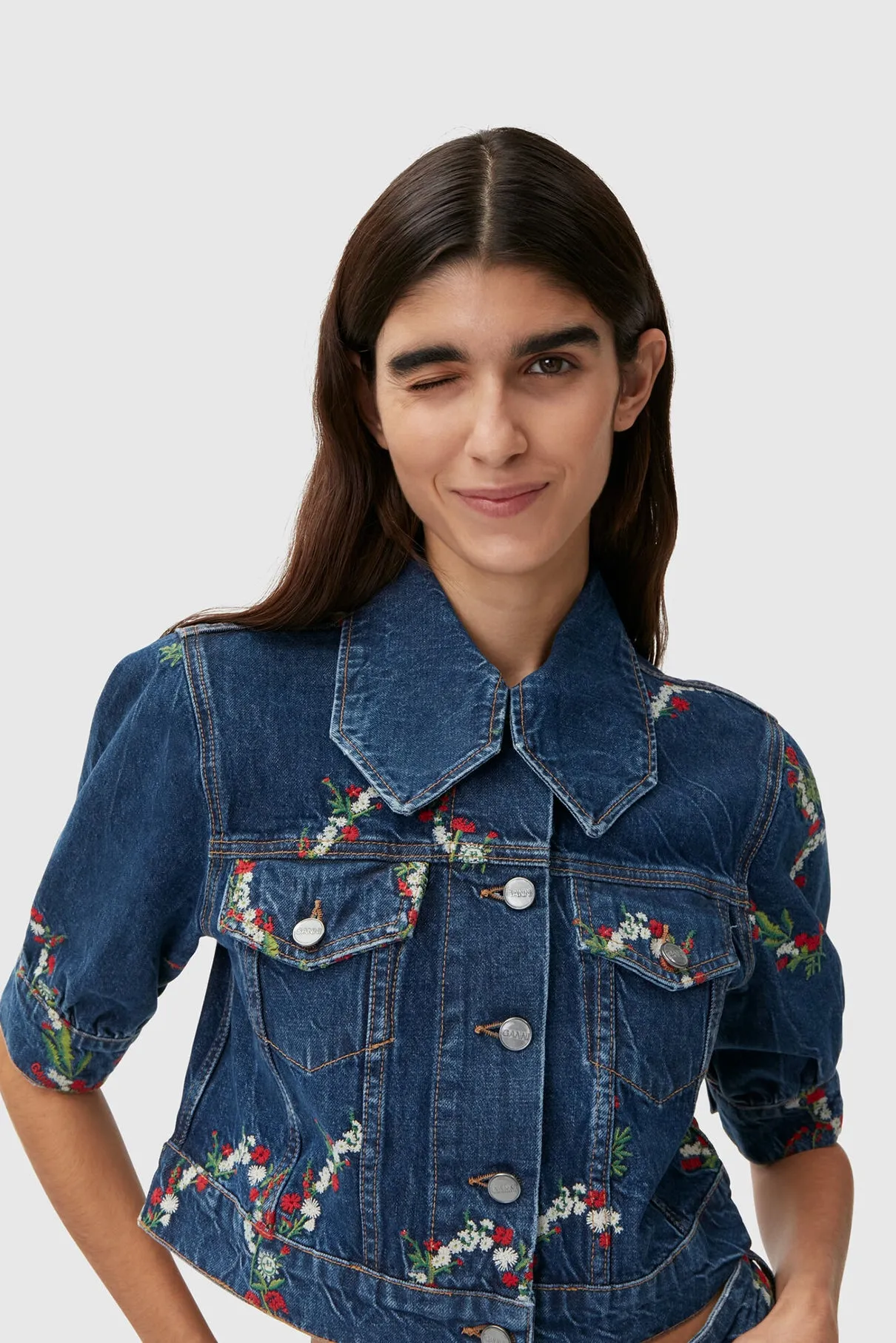 Cropped Denim Jacket