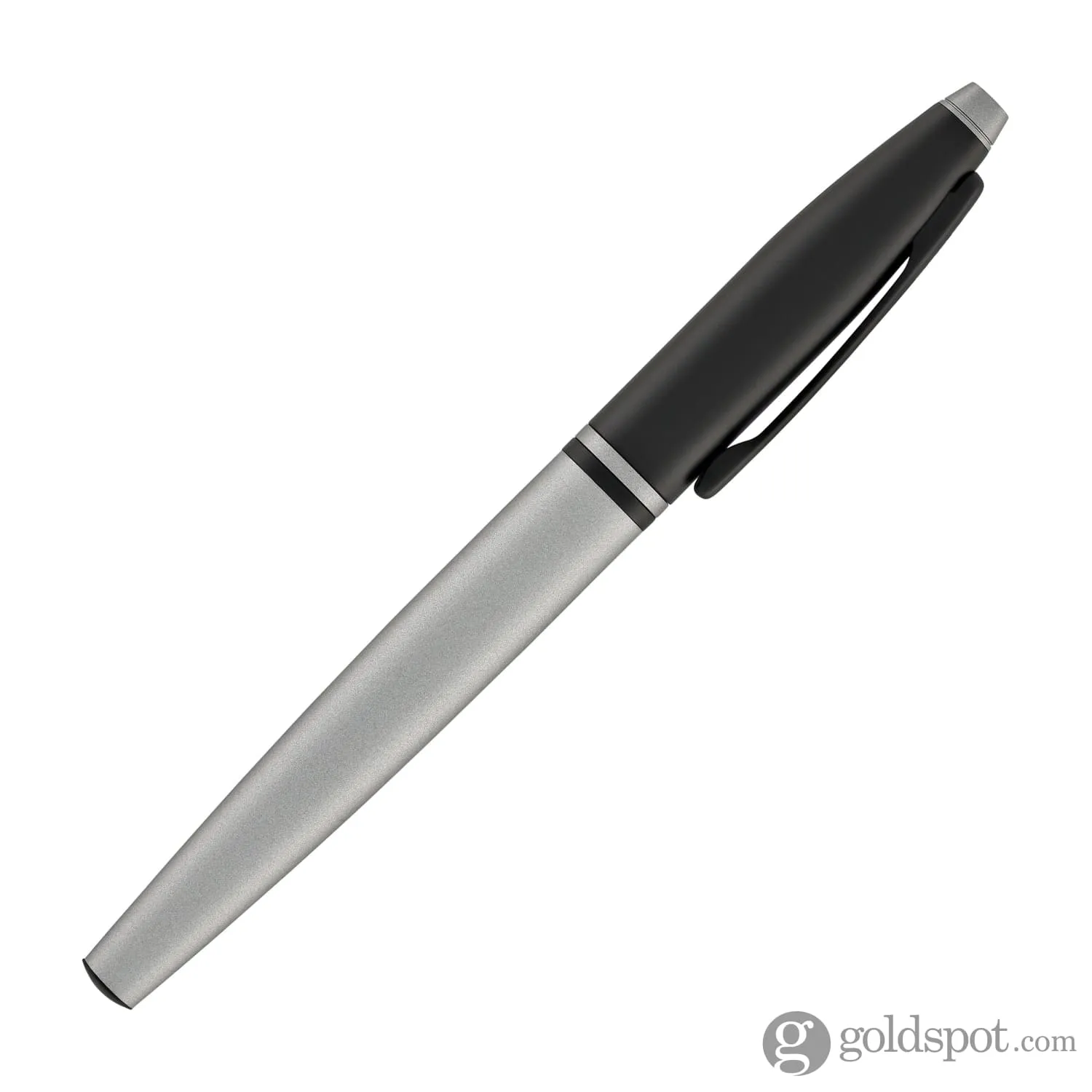 Cross Calais Fountain Pen in Matte Gray Lacquer with Black Trim