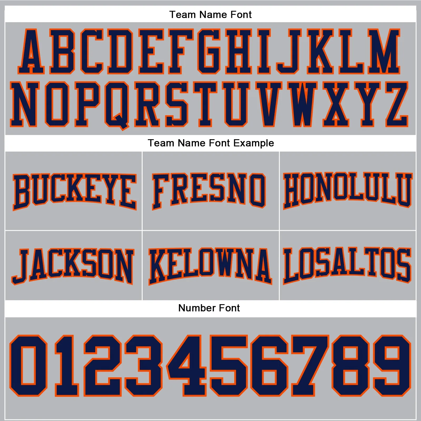 Custom Stitched Gray Navy-Orange Football Pullover Sweatshirt Hoodie