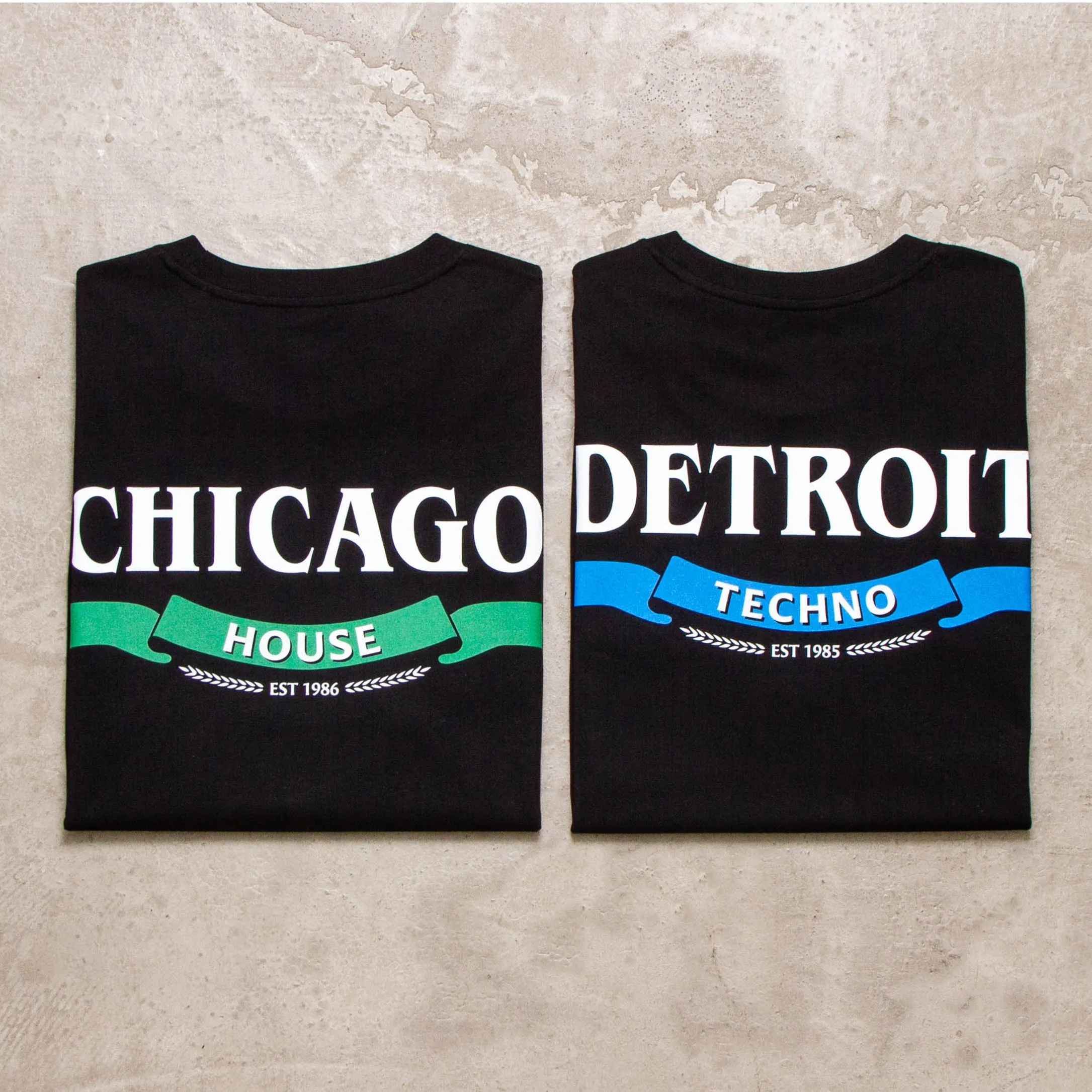 Detroit Techno Especial Back Print - Tshirt - Black