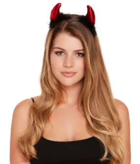 Devil horns with fur